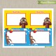 Curious George blank Birthday Thank you Cards